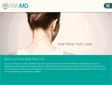 Tablet Screenshot of painmdclinic.com